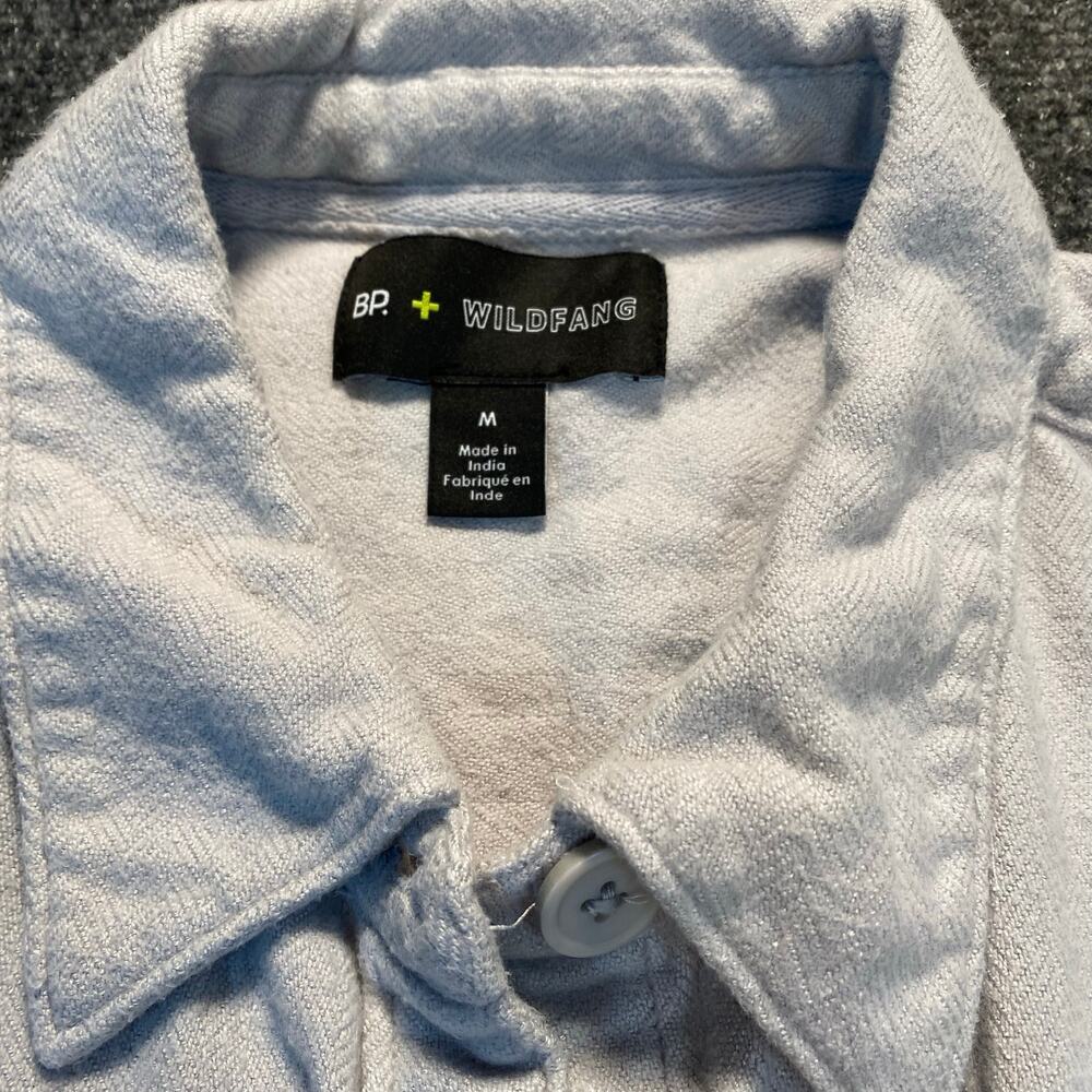 BP. X Wildfang Womens Medium Ivory Cotton Long Sleeve Shirt Dress Maxi - Picture 4 of 9